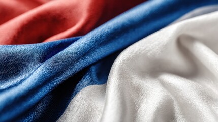 Tricolor flag on white background for celebration or patriotic theme