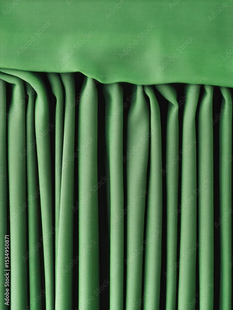 Poster green fabric texture as a background a row of green fabric pieces arranged in a row from left to rig