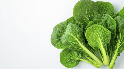 Fresh green leafy vegetables, rich in nutrients, perfect for healthy meals and salads, showcasing vibrant colors and textures