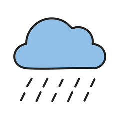 Simple and Clean Weather Symbols – Vector Illustration