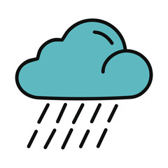 Simple and Clean Weather Symbols – Vector Illustration