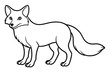 Minimalist Fox Vector