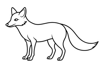 Minimalist Fox Vector