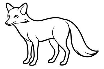 Minimalist Fox Vector