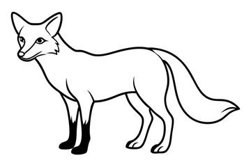 Minimalist Fox Vector