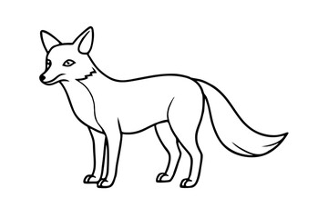 Minimalist Fox Vector