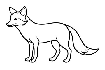 Minimalist Fox Vector