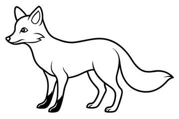 Minimalist Fox Vector
