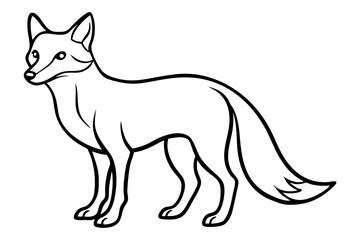 Minimalist Fox Vector