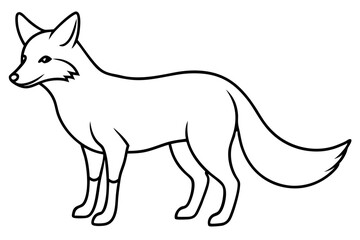 Minimalist Fox Vector