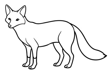 Minimalist Fox Vector