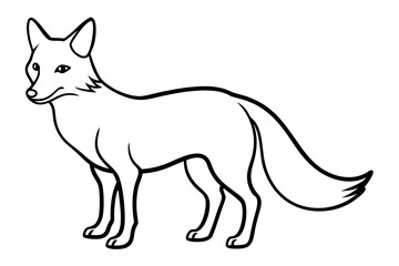 Minimalist Fox Vector