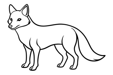 Minimalist Fox Vector