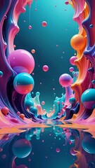 abstract background with bubbles