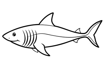 Minimalist Shark Vector