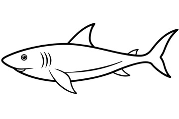 Minimalist Shark Vector