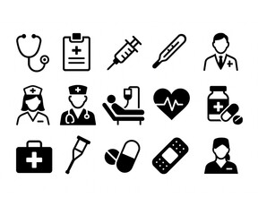 医療(病院)アイコンセット２