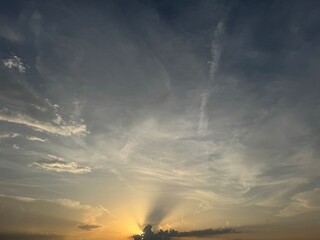 sunset in the clouds