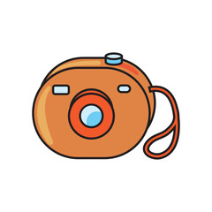 Obraz premium Simple Camera Vector Sticker