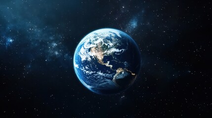 A stunning view of Earth from outer space, showcasing its beauty.