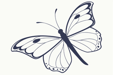 Simple Butterfly Silhouette – Clean and Minimal Design