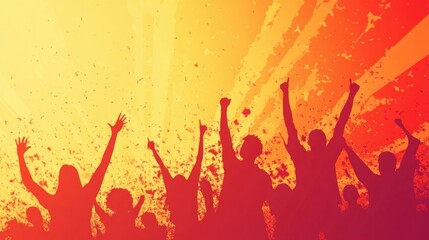 Vector background with Youth Day message and celebration