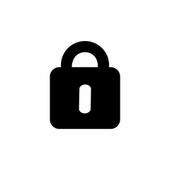 lock icon on white background