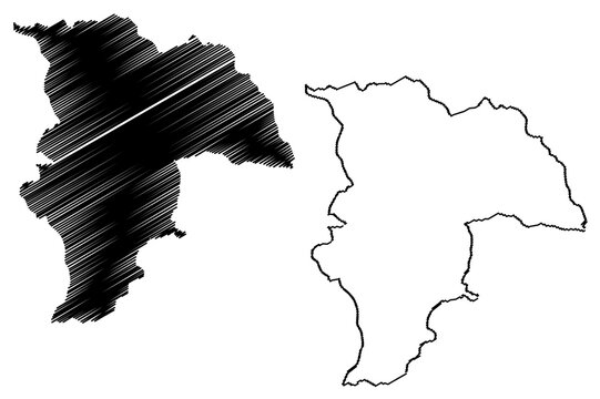 Balkh Province (Islamic Republic of Afghanistan, Provinces of Afghanistan) map vector illustration, scribble sketch Balkh map