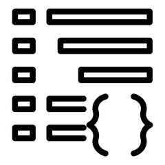 Design and Development. Coding vector icon illustration