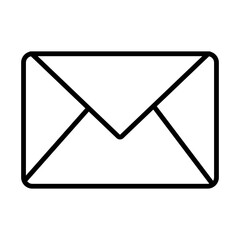 Email icon black line 