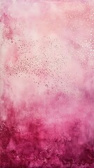 Fototapeta premium Abstract watercolor painting in pink and burgundy with gold glitter