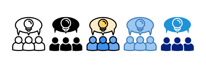 Collaboration Icon Element For Design