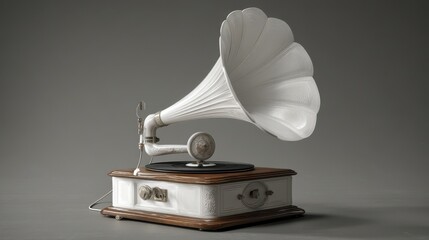 Vintage gramophone with elegant design.