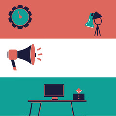 flat icons for web and mobile applications