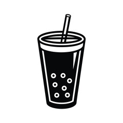 Minimal beverage icon vector illustration