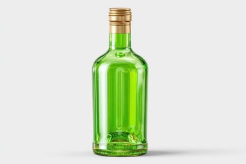 Antique green wine glass mockup