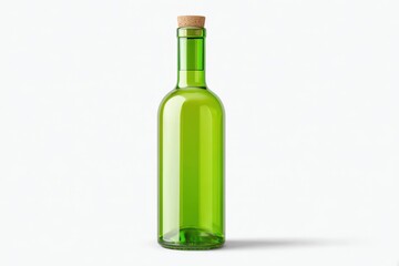 Antique green wine glass mockup