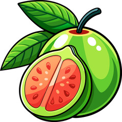 guava illustration guava vector.eps