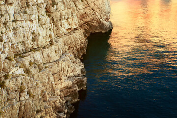 stunning summer landscape, popular croatian place - Premanture peninsula national park near Pula,...