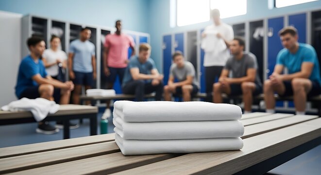 Locker Room Meeting: Team Discussion and Preparation