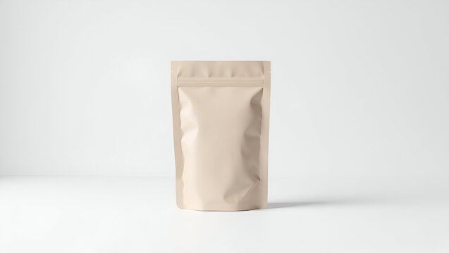 white paper bag isolated mockup for product placement 