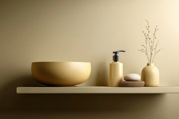 Cream bottle with tube mockup