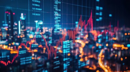 Fototapeta premium Investigate the impact of global economic events on investment markets. 