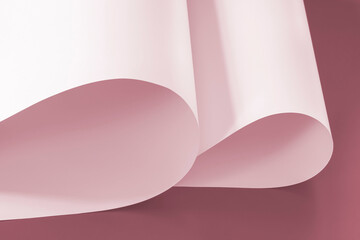  Sheets of paper in pink tone. Background for creative design works.