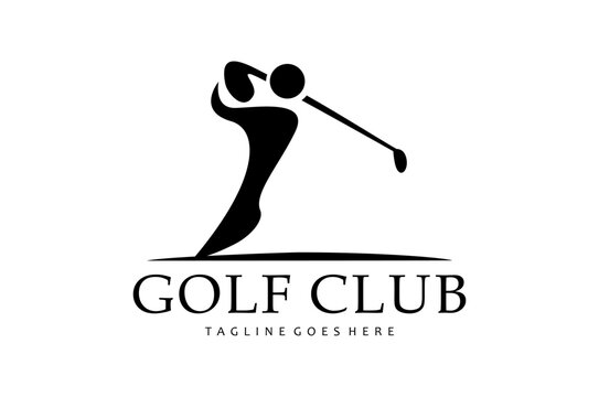 Open golf championship logo illustration design