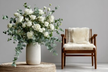 Flower bouquet mockup