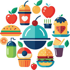 food icon collection  containing meal  restaurant .eps