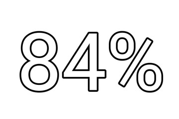 84% percent discount