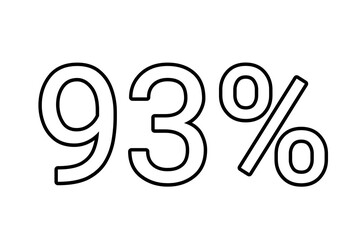 93% percent discount