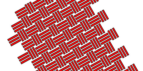 Colorful Weave Pattern Showing Repetition Useful as Background. Minimal line Seamless geometric pattern with shapes. Decoration and maze ornament square wall tile. rattan weave texture background.